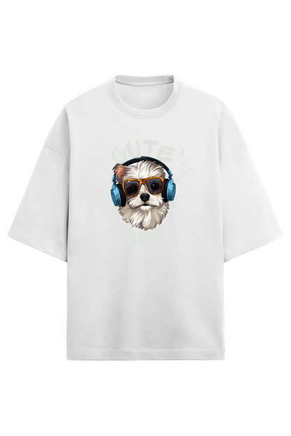 Cute Dog - Terry Oversized T-Shirt