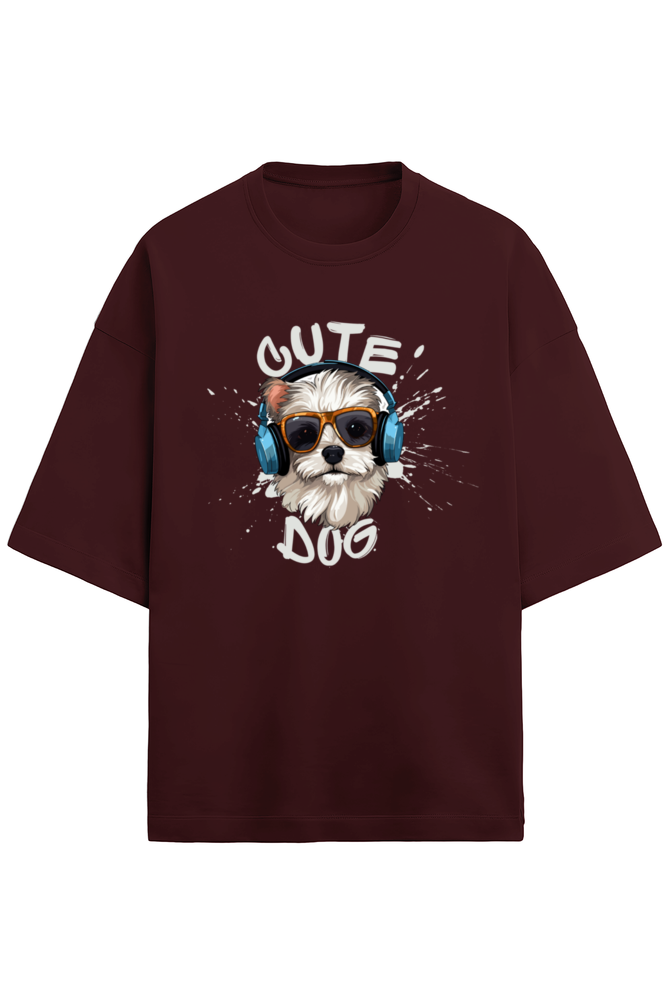 Cute Dog - Terry Oversized T-Shirt