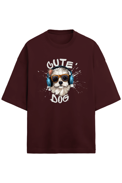 Cute Dog - Terry Oversized T-Shirt