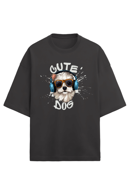 Cute Dog - Terry Oversized T-Shirt