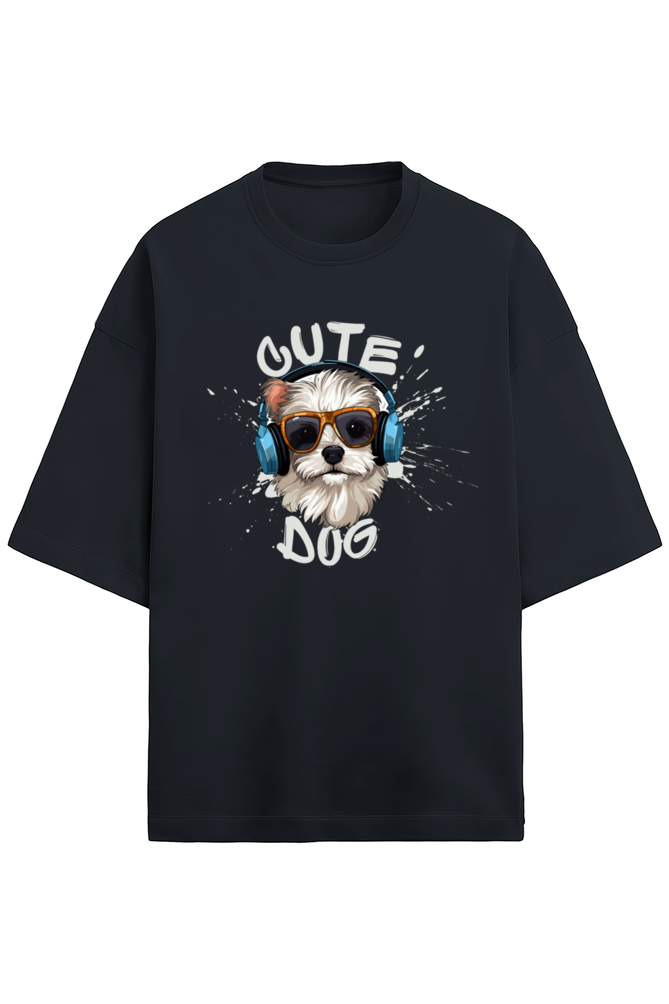 Cute Dog - Terry Oversized T-Shirt