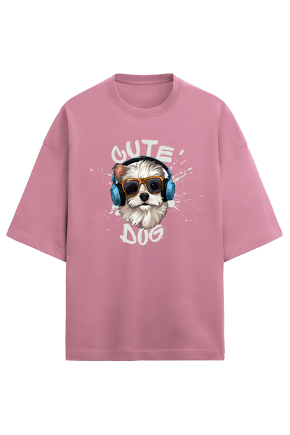 Cute Dog - Terry Oversized T-Shirt