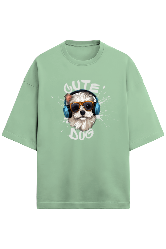 Cute Dog - Terry Oversized T-Shirt