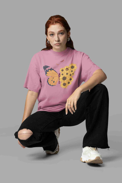 Butterfly Terry Oversized T-Shirt