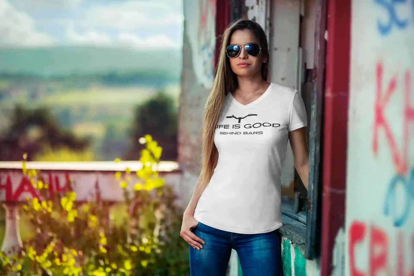 Life is good - Behind Bars T-Shirt Female