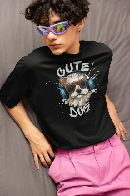 Cute Dog - Terry Oversized T-Shirt